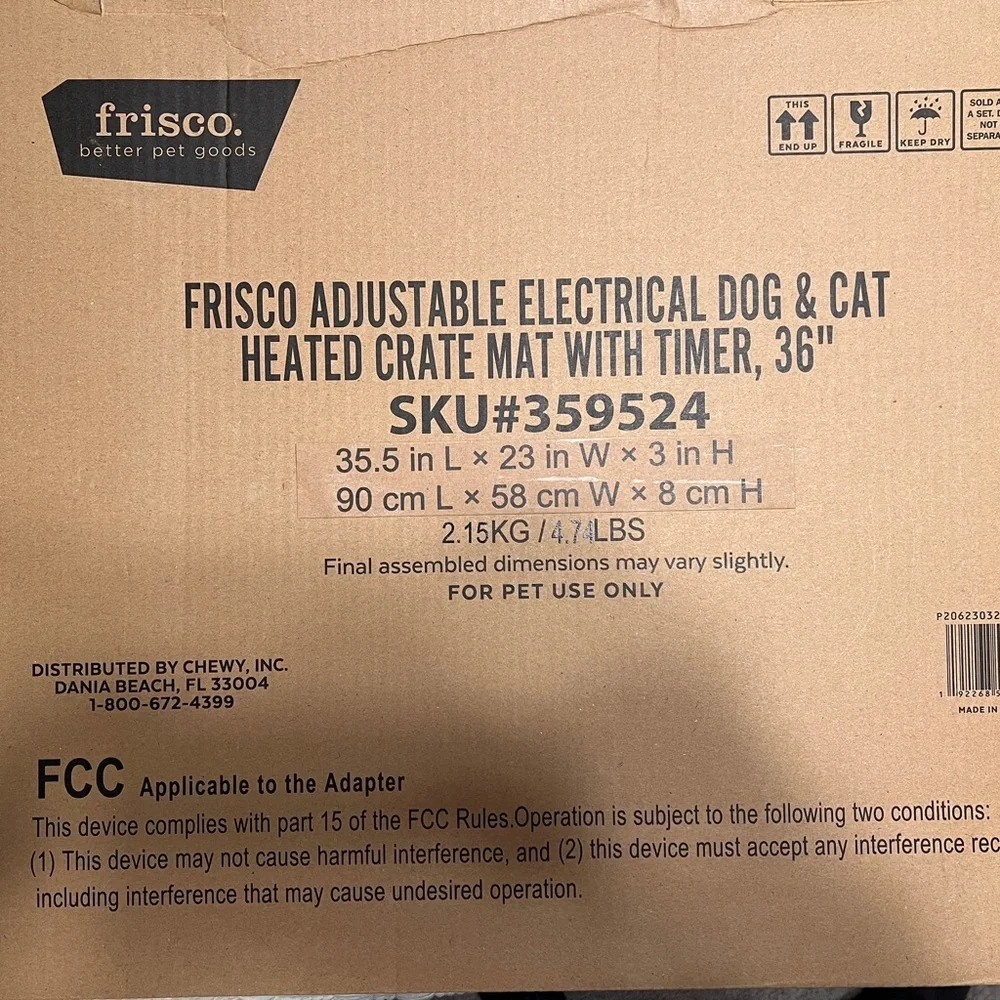 Frisco heated crate